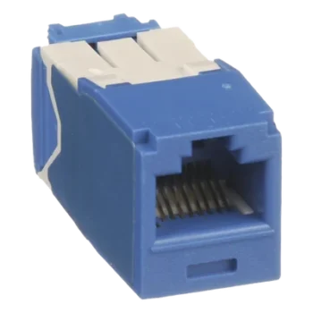 Conector Jack RJ45 / Cat 6A / Mini-Com TG / Sin Herramienta Impacto / 10GBase-T / 150m (492 pies) / Azul