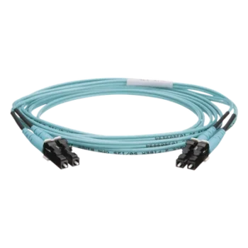 Jumper de Fibra Óptica / Multimodo OM4 50/125μm / LC-LC Dúplex / OFNR Riser / 2m (6.56 pies) / Color Aqua