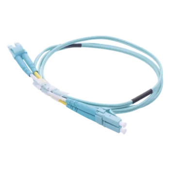 Jumper de Fibra Óptica / OM3 50/125 / LC-LC Dúplex / OFNR Riser / 2.0 mm / 1 Metro (3.28 Pies)