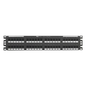 Panel de Parcheo Punchdown / Cat 6 Clase E / 48 Puertos / 2UR / 19.00' Ancho / Acero Inoxidable