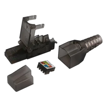 Plug RJ45 / Cat 6A UTP / Sin Herramienta / 50µ Oro / -40°C a 70°C / 22-26 AWG