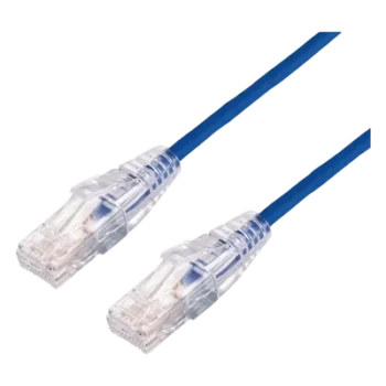 Cable de Parcheo Slim UTP Cat6A / 0.5 m (1.64 ft) / 28 AWG / Azul / RJ45