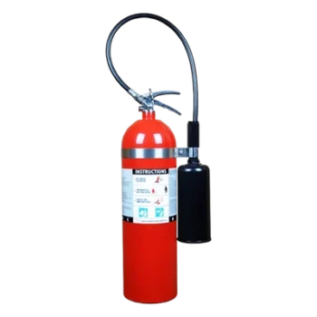 Extintor de CO2 / 15 lb (6.8 kg) / Clase B y C / UL Listado / Rango -30 °C a 49 °C / Alcance 1.2-2.4 m (3.9-7.9 ft)