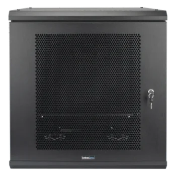 Gabinete de Pared / 12U Rack 19 in / Profundidad 636 mm (2.09 ft) / Carga 100 kg / Puerta Perforada / Laterales Desmontables