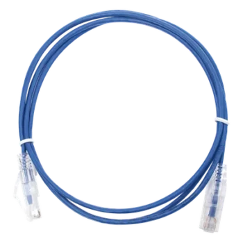 Cable de Parcheo Slim UTP Cat6 / 28 AWG / 1.5 m (4.92 ft) / Azul / 1 Gbps