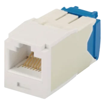 Conector Jack RJ45 / Categoría 6A / 10GBase-T / Sin Herramienta de Impacto / 100W PoE / Color Blanco