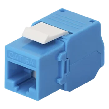 Módulo Jack Keystone / Cat6A / Toolless / Terminación 180° / RJ45 / Sin Blindaje / 1 Puerto