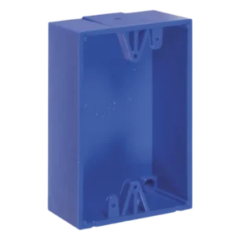 Caja de Montaje en Superficie / Policarbonato / 1.5 in (38 mm) Profundidad / Clasificación 5VA / UL Listed