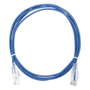 Cable de Parcheo Slim UTP / Cat6 / 2 m (6.56 ft) / 28 AWG / Azul / 1 Gbps+