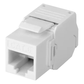Módulo Jack Keystone / Cat6 / Toolless / Terminación 180° / 1 Puerto / Sin Blindaje / Color Blanco