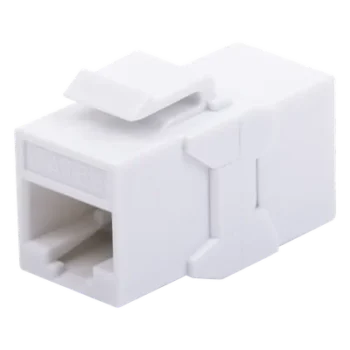 Acoplador UTP / Cat6A / RJ45 Hembra a Hembra / 10 Gbps / 500 MHz / Blanco