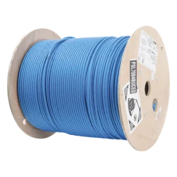 Bobina de Cable Blindado S/FTP / Cat7 / 4 Pares / 23 AWG / LSZH / 500 m (1640 pies) / Azul