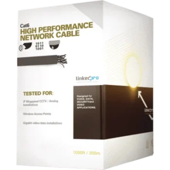 Cable UTP Cat6+ / Calibre 23 / Doble Chaqueta Gel / Exterior 305 m (1000 ft) / Resistente UV / Gigabit Ethernet / ETL y UL