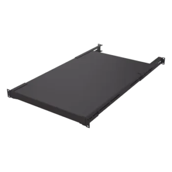 Charola para Rack 19 in / Profundidad Ajustable 495 a 965 mm / Carga 110 kg / 3U / Doble Fijación / Color Negro