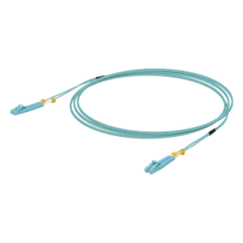 Jumper de Fibra Óptica Multimodo / LC-LC Duplex / 10 Gbps / 50/125 OM3 / 3 Metros (9.84 Pies) / Color Aqua