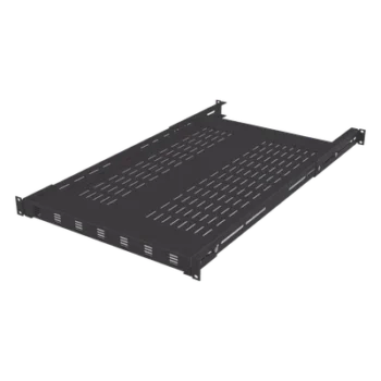 Charola Ventilada / Profundidad Ajustable 495-965 mm (19.5-38 in) / 1U / Carga 110 kg / Color Negro