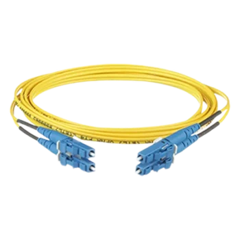 Jumper de Fibra Óptica / Monomodo OS2 9/125 / LC-LC Dúplex / OFNR Riser / 3 m (9.84 ft) / Amarillo