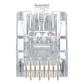 Plug RJ45 / Cat5e / 24-26 AWG / 50 µin Oro / 2500 Ciclos / 50 Piezas / -10°C a 60°C