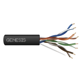 Cable UTP Cat6 / 4 Pares / Cobre Sólido / 305 m (1000 ft) / Resistencia UV / Certificación CMR / 350 MHz
