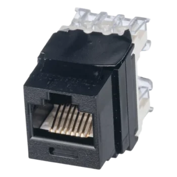 Conector Jack RJ45 Cat6 / 250 MHz / 50μ Oro / PoE++ 802.3bt / 22-26 AWG / 19in Rack