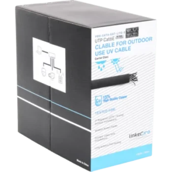 Cable UTP Cat6 / 24 AWG / 305 m (1000 ft) / Intemperie / PoE Extendido / 100% Cobre