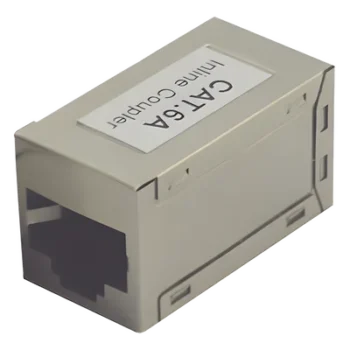 Acoplador STP / Cat6A / RJ45 Hembra a Hembra / Blindado / 2 Puertos / 10GBase-T