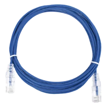 Cable de Parcheo Slim UTP Cat6 / 3 m (9.84 pies) / 28 AWG / Azul / RJ45