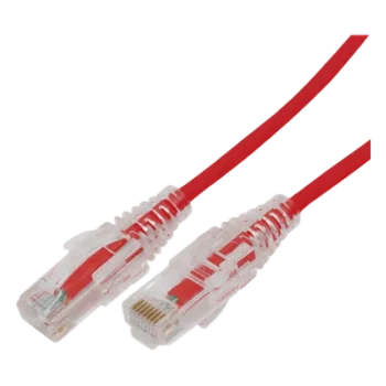Cable de Parcheo Slim UTP / Cat6A / 28 AWG / 1 m (3.28 ft) / Rojo
