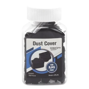 Protector Anti-Polvo / Puerto RJ45 Hembra / Silicona Resistente / Paquete 100 Unidades / Color Negro