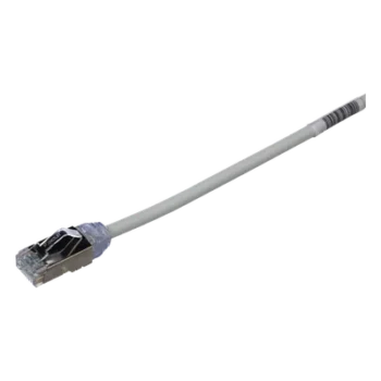 Patch Cord Cat6A / 28 AWG Diámetro Reducido / S/FTP Blindado / CM/LS0H / 20 cm (0.66 pies) / Gris