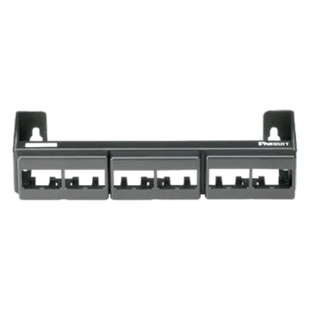 Panel de Parcheo Modular / 12 Puertos / Mini-Com / Montaje en Pared / 228.6 x 44.45 x 63.5 mm / 9 x 1.75 x 2.5 pulgadas / Sin Conectores
