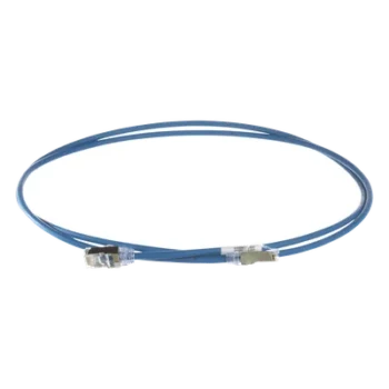 Patch Cord Cat6A / 28 AWG Diámetro Reducido / S/FTP Blindado / CM/LS0H / 1.5 m (4.92 ft) / Azul
