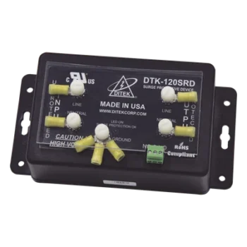 Protector de sobretensión / 120 VCA / 20 A / IP65 / Contacto seco Forma C / EMI-RFI / 6.87 x 3.5 x 2.5 pulgadas