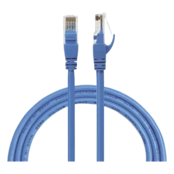 Cable de Parcheo UTP Cat6 / 1m (3.28 ft) / Azul / 26AWG CCA / 250MHz / Gigabit Ethernet