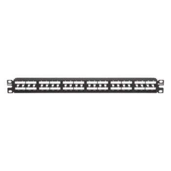 Panel de Parcheo Modular / 48 Puertos / Alta Densidad 1 UR / Plano / Sin Blindaje / Rack 19"