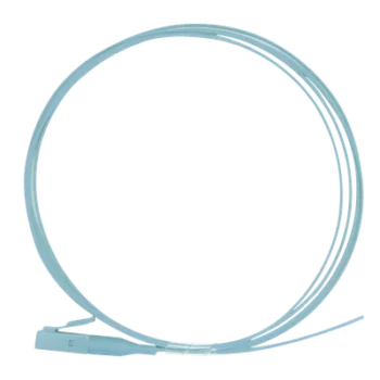 Pigtail de Fibra Óptica / LC Simplex / OM4 50/125 µm / PVC / 1 Metro (3.28 Pies) / Aqua