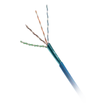 Bobina de Cable UTP / Cat6A / 23 AWG / CMP Plenum / 305 m (1000 pies) / Azul