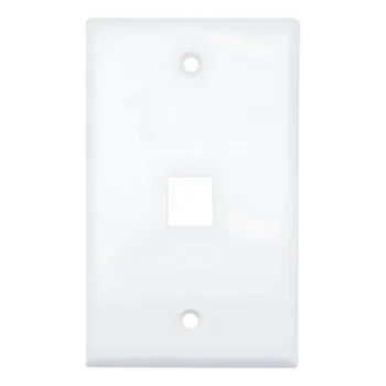 Placa de Pared / 1 Puerto / 114x70x10 mm / UL 94 V-0 / Blanco / 20 Piezas / ABS