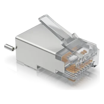 Conectores RJ45 Blindados / Protección ESD / 100 Unidades / Compatibles UISP Cable Pro y Carrier / Sin Soldadura