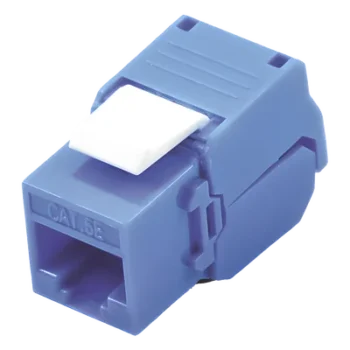 Módulo Jack Keystone / Cat5e / Toolless / Terminación 180° / RJ45 / Sin blindaje / Azul