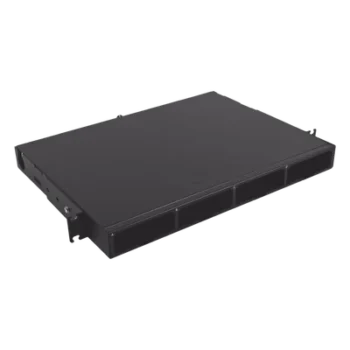 Distribuidor de Fibra Óptica de Alta Densidad / 96 Fibras / 1 UR / 19 Pulgadas / 4 Placas Adaptadoras Modulares