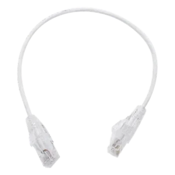 Cable de Parcheo Slim UTP / Cat6 / 28 AWG / 30 cm (0.98 ft) / Blanco / RJ45