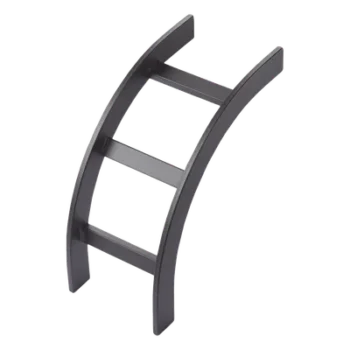 Accesorio de Escalerilla Curva Vertical Interior / 12 in (305 mm) Ancho / Acero Tubular 1-1/2 x 3/8 in / RAL 9005 Negro