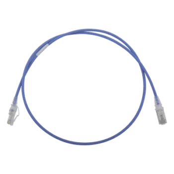 Patch Cord Cat6 UTP / CM/LS0H / 0.91 m (3 ft) / 28AWG Diámetro Reducido / Azul