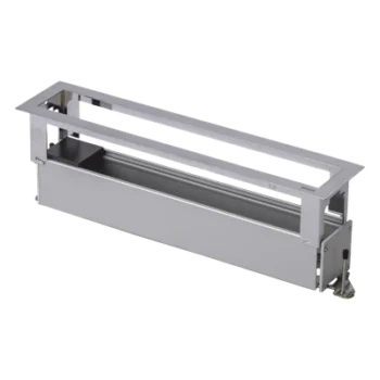 Caja de Escritorio / 6 Módulos K45 / Salida Posterior de Cables / Aluminio Anodizado / Resistencia +125 °C