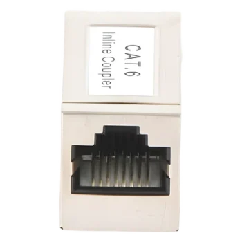 Acoplador Blindado STP / Cat6 / 2 Puertos RJ45 Hembra / 750 VCA RMS / AWG 24-26