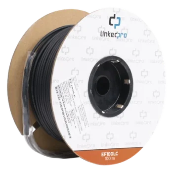 Carrete de Fibra Óptica / Monomodo 9/125 / LC-LC Dúplex / 100 m (328.08 ft) / Kevlar / Subterráneo