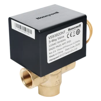 Válvula de Control Eléctrica 3 Vías / Fancoil / Retorno por Resorte NC / 110 V CA / DN20 (3/4") NPT / PN20 / On/Off