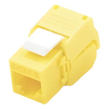Módulo Jack Keystone / Cat6 / Toolless / Terminación 180° / UTP / Amarillo