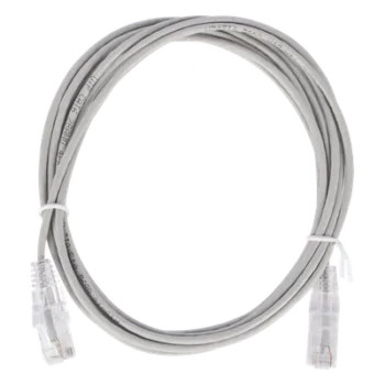 Cable de Parcheo Slim UTP Cat6 / 2 m (6.56 ft) / 28 AWG / 1 Gbps / RJ45 / Gris